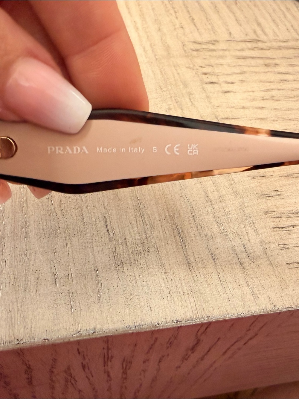 Prada Women’s Tortoiseshell and Beige Sunglasses - Brown Gradient Lenses - Picture 8 of 15